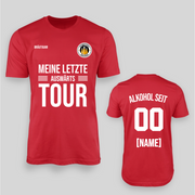 SEINE LETZTE AUSWÄRTS TOUR - Personalisierbar | JGA T-Shirt Herren