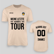 SEINE LETZTE AUSWÄRTS TOUR - Personalisierbar | JGA T-Shirt Herren