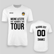SEINE LETZTE AUSWÄRTS TOUR - Personalisierbar | JGA T-Shirt Herren