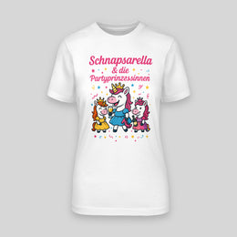 Schnapsarella und die Partyprinzessinnen - Team Braut ist... | JGA T-Shirt Damen