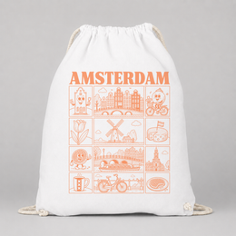 Amsterdam JGA Turnbeutel – Städte-Motiv