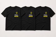 Crew 3 Bundle – 3 schwarze JGA T-Shirts mit Junggesellen Vollzugsanstalt Print