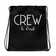 Crew to Drink JGA Turnbeutel Schwarz