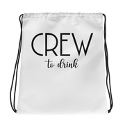 Crew to Drink JGA Turnbeutel Weiß