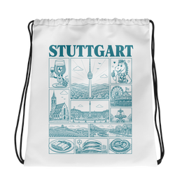 stuttgart JGA Turnbeutel – Städte-Poster