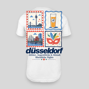 Düsseldorf Briefmarken T-Shirt Rückseite