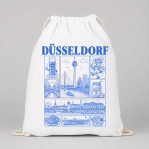 Düsseldorf JGA Turnbeutel – Städte-Motiv