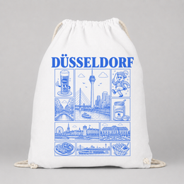 Düsseldorf JGA Turnbeutel – Städte-Motiv