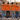 JGA-Crew in orangen EHEKNAST-Shirts mit Rueckendruck vor Betonwand und Zaun