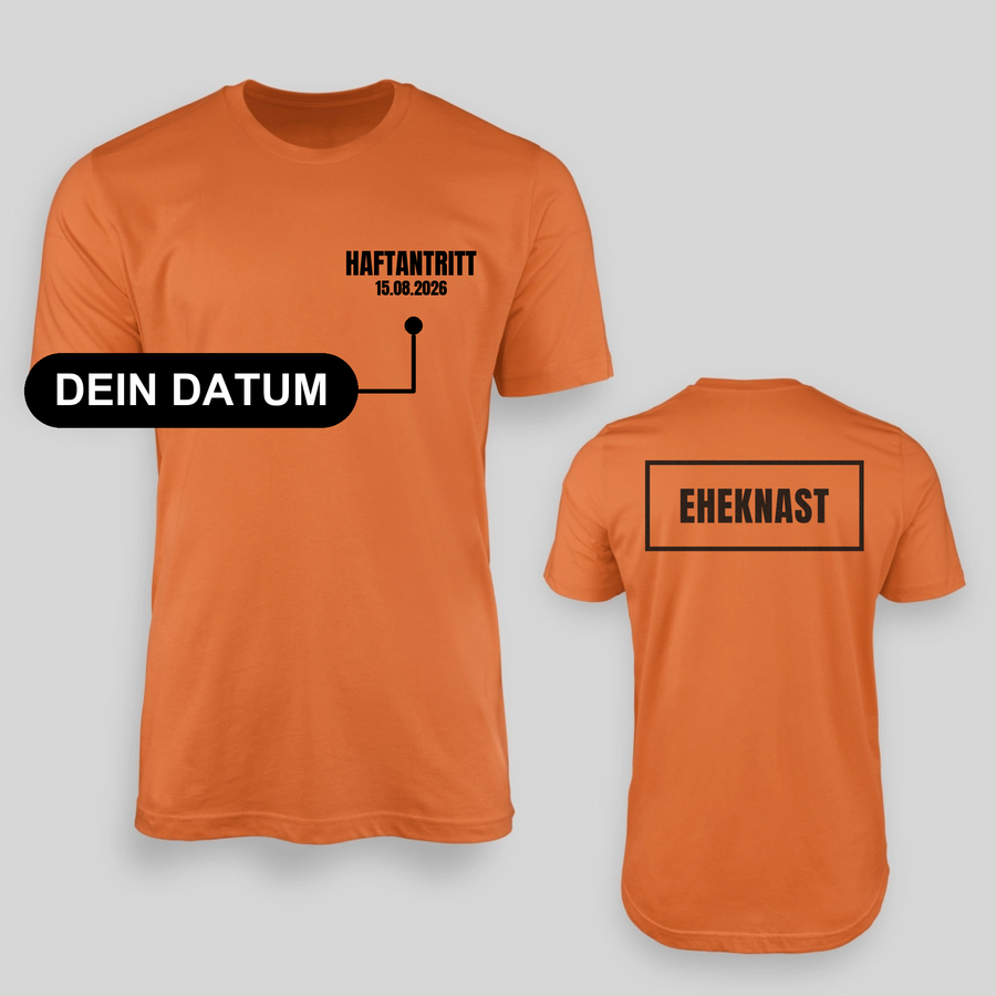 *Haftantritt.* Datum steht.