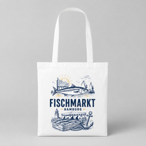 Fischmarkt Hamburg JGA Jutebeutel