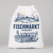 Fischmarkt Hamburg JGA Turnbeutel – Motiv