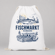 Fischmarkt Hamburg JGA Turnbeutel – Motiv