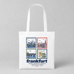 Frankfurt Briefmarken Jutebeutel