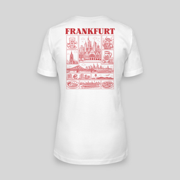 Frankfurt JGA T-Shirt Damen Rückseite – Städte-Motiv