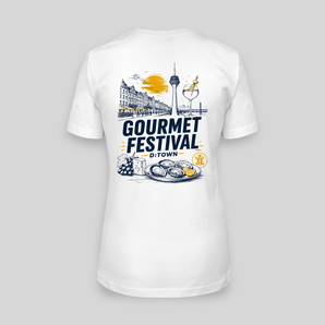 Gourmet Festival Düsseldorf JGA T-Shirt Damen Rückseite