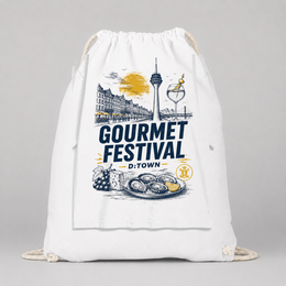 Gourmet Festival Düsseldorf JGA Turnbeutel – Motiv