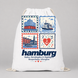 Hamburg Briefmarken Turnbeutel