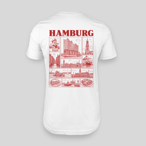 Hamburg JGA T-Shirt Rückseite – Städte-Motiv