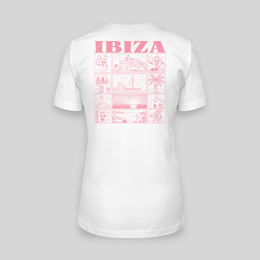 Ibiza JGA T-Shirt Damen Rückseite – Städte-Motiv