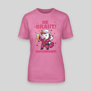 Saufkommando Die Braut JGA T-Shirt Damen in Azalea - Gruppenshirt Frauen