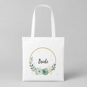 Bride – Blume | JGA Jutebeutel Damen – Weiss