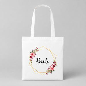 Bride – Square | JGA Jutebeutel Damen – Weiss