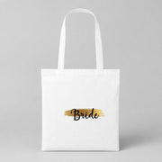 Bride – Gold | JGA Jutebeutel – Weiss