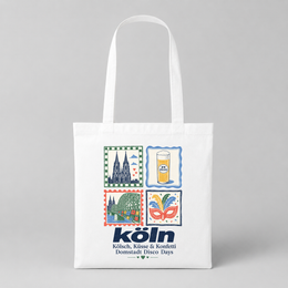 Köln Briefmarken Jutebeutel