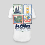 Köln Briefmarken T-Shirt Rückseite