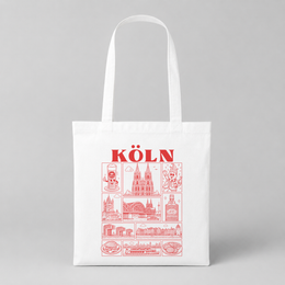 Köln JGA Jutebeutel – Städte-Motiv