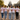 Team-Braut-Crew mit rosa Koeln-Shirt am Rheinufer Richtung Dom (1:1)