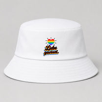 Liebe gewinnt. – Retro Regenbogen | JGA Fischerhut
