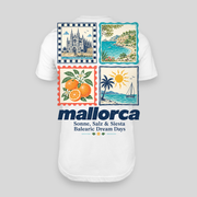 Mallorca Briefmarken T-Shirt Rückseite