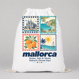Mallorca Briefmarken Turnbeutel