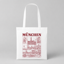 München JGA Jutebeutel – Städte-Motiv