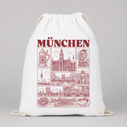 München JGA Turnbeutel – Städte-Motiv
