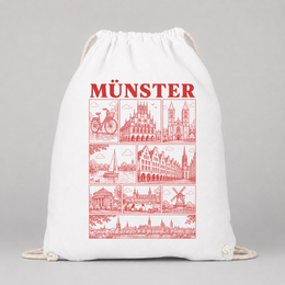 Münster JGA Turnbeutel – Städte-Motiv
