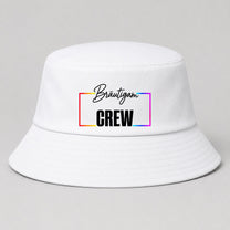Bräutigam Crew – Regenbogen-Rahmen | JGA Fischerhut