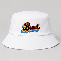 Braut – Retro Regenbogen | JGA Fischerhut