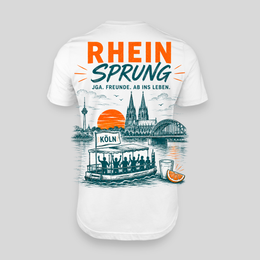 Rhein Sprung Köln JGA T-Shirt Rückseite