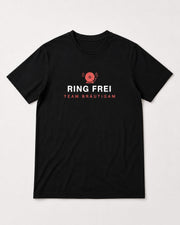 RING FREI Team Bräutigam – schwarzes JGA T-Shirt mit Boxglocke-Print