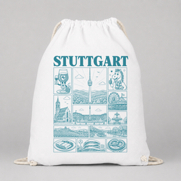 Stuttgart JGA Turnbeutel – Städte-Motiv