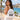 Team Bride and Bride JGA Turnbeutel Weiss getragen am Strand