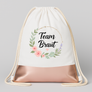 Team Braut – Blumen | JGA Turnbeutel Damen