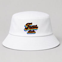 Trau dich. – Retro Regenbogen | JGA Fischerhut