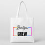 Bräutigam Crew – Regenbogen-Rahmen | JGA Jutebeutel