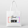 Braut Crew – Regenbogen-Rahmen | JGA Jutebeutel