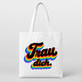 Trau dich. – Retro Regenbogen | JGA Jutebeutel