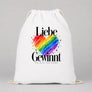 Liebe gewinnt – Aquarellherz | JGA Turnbeutel